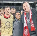  ?? MILLAR FAMILY ?? Liam Millar, left, is a prospect in Liverpool’s pipeline. When Canadian national team coach John Herdman had the initials of one person inscribed on each player’s jersey for a Nations League qualifier, for Millar it was A.M., for his dad, former pro Alan Millar.