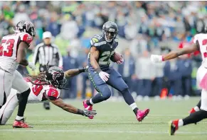  ?? — GETTY IMAGES FILES ?? Seattle Seahawks running back C.J. Spiller is clearly no Marshawn Lynch.