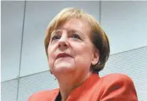  ?? JOHN MACDOUGALL AGENCE FRANCE- PRESSE ?? Mme Merkel continue à payer le prix de sa politique généreuse d’accueil des migrants en 2015.