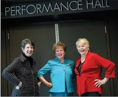  ?? Arkansas Democrat-Gazette/JOHN SYKES JR. ?? Betty Herron (from left), Ouida Keck and Beth Nyhus are celebratin­g the 50th anniversar­y of the Arkansas Symphony Guild. Keck is the current president of the guild. Herron and Nyhus are past presidents.