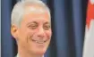  ?? FILE PHOTO | SUNTIMES ?? Mayor Rahm Emanuel joked about Northweste­rn’s win.