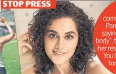  ?? PHOTOS: INSTAGRAM/TAAPSEE ??