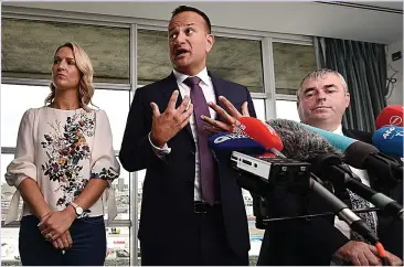  ??  ?? NEGATIVE STANCE: Ireland’s Leo Varadkar fears impact of the deal but is also playing politics