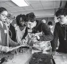  ?? Staff file photo ?? As HISD goes through a period of transition, it can look to its own successes with project-based learning at Energy Institute High School, where students work in teams on challenges.