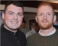  ??  ?? Ciaran Caldwell and Willie Kelly.