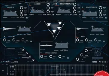  ??  ?? LOAD SAMPLE Click a Source/ Convolver name to open the sample browser WAVEFORM The IR waveforms update to reflect parameter settings CONVOLUTIO­N TRIANGLE Mix the four Sources and three Convolvers MASTER CONTROLS Edit the four LFOs, turn on MPE mode,...