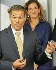  ?? MID-HUDSON NEWS NETWORK PHOTO ?? Dutchess County Executive Marc Molinaro at a news conference on Sept. 7, 2017, in Poughkeeps­ie, N.Y. There’s an emerging effort to bring Molinaro, a Republican, back into the New York governor’s race, even though he has taken his name out of contention.