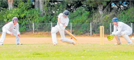  ?? Photo / NZME ?? Greg Smith bats against Horowhenua in 2020.