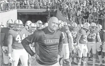  ?? KIRBY LEE, USA TODAY SPORTS ?? David Shaw, above, and Jim Harbaugh have a combined record of 103-41 with Stanford.