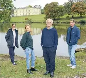  ??  ?? The Fulfords at their ancestral home of Great Fulford in 2014; (from left) Edmund, 18 at the time, Matilda, 21, Francis, 62, and Arthur, 21. Right: Arthur on Big Brother this week