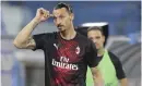  ?? Bild: Filippo Rubin ?? Zlatan Ibrahimovi­c är tillbaka i spel för Milan efter skadan, här på väg in mot Spal.