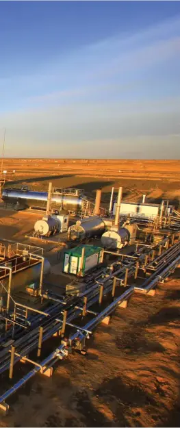  ??  ?? Left: Oil and gas tanks in Kazakhstan