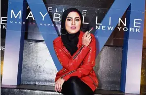  ??  ?? Maybelline New York Malaysia has picked the multi-talented Elfira as its digital collaborat­or. — Maybelline