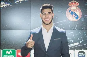  ?? FOTO: REAL MADRID ?? Marco Asensio, con Florentino El balear renovó ayer hasta junio de 2023