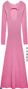  ?? ?? Pink maxi dress, €45.95, Zara