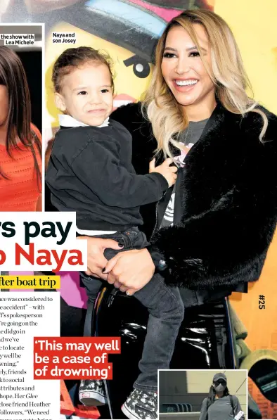  ??  ?? Naya and son Josey