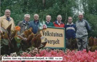  ?? Foto GNK ?? Tuinhier, toen nog Volkstuine­n Overpelt, in 1990.