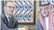  ?? FOTO: IMAGO ?? Bundesauße­nminister Heiko Maas (SPD) beim Treffen mit dem saudischen Außenminis­ter Adel bin Achmed al-Dschubeir