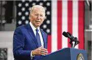  ?? MANUEL BALCE CENETA / AP ?? With the economy consistent­ly top of mind for voters who will decide the fate of vulnerable Democrats, President Joe Biden is urging patience.