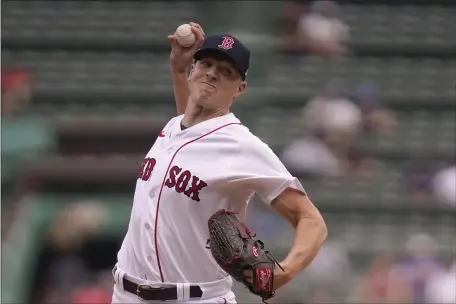  ?? STEVEN SENNE — THE ASSOCIATED PRESS ?? Boston Red Sox pitcher Nick Pivetta makes a delivery to a New York Yankees batter in the first inning of a game on Tuesday, Sept. 12, 2023 in Boston.