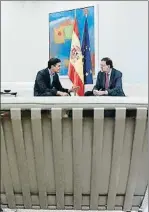  ?? DANI DUCH ?? Rajoy i Sánchez es van reunir dijous