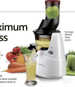  ??  ?? Kuvings Whole Slow Juicer.