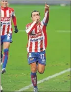  ??  ?? Diego Castro dedica su gol.