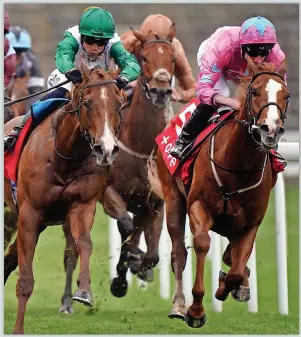  ?? ?? DASHING PERFORMER Live In The Dream (right) has the pace to land a big Epsom race