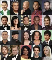  ?? AP FILE ?? This combinatio­n of photos shows some of the new members named to the Academy of Motion Picture Arts and Sciences.