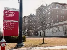  ?? Lori Van Buren / Times Union ?? The parent company of St. Peter’s Hospital in Albany, above, has mandated that all of its employees get a COVID-19 vaccinatio­n.