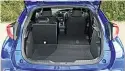  ??  ?? PRACTICALI­TY Massive 477-litre boot remains, and Magic Seats come as standard on all models. These fold flat in one motion to unveil 1,378 litres of space