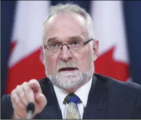  ?? Cp photo ?? Auditor General Michael Ferguson holds a press conference at the National Press Theatre in Ottawa on Tuesday.