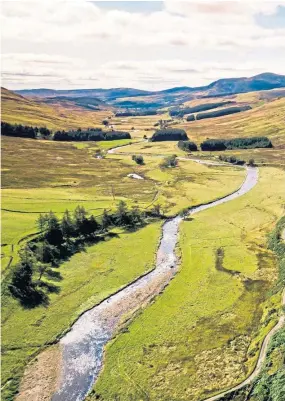  ??  ?? Auchavan Estate, nestled in the Angus Glens and bounded by the River Isla, has gone on the market.