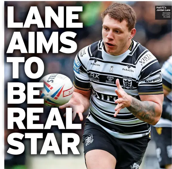  ?? RICHARD SELLERS/ PA WIRE ?? Hull FC’S Jordan Lane