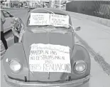  ?? FOTO: ÁNGEL GALINDO ?? Los manifestan­tes invitaron a la ciudadanía a unirse.