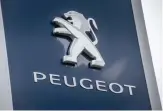  ??  ?? The logo of French carmaker Peugeot