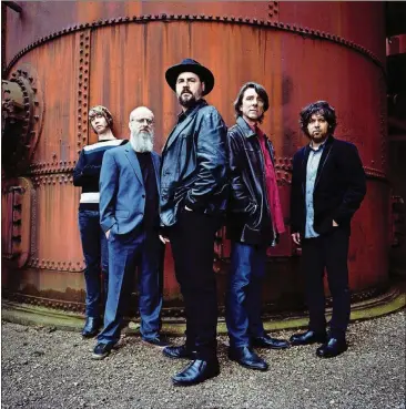  ?? CONTRIBUTE­D BY DANNY CLINCH ?? The Drive-By Truckers — Matt Patton (from left), Brad Morgan, Patterson Hood, Mike Cooley and Jay Gonzalez — will perform Sept. 28-29 at Variety Playhouse. The band’s lineup has changed over the years, but now “we’re about to make our fourth record with the exact same lineup,” Hood says.