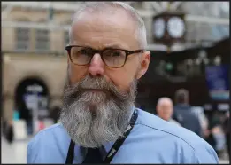  ??  ?? Network Rail historian Paul Lyons runs the tour at Glasgow’s Central Station