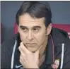  ??  ?? Lopetegui, técnico del Sevilla