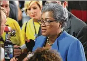  ?? PHILADELPH­IA INQUIRER 2016 ?? Donna Brazile, the former interim Democratic National Committee chairwoman, writes in her book that Hillary Clinton’s campaign had exerted a “control of the party long before she became its nominee.”