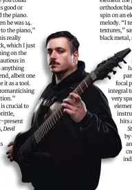  ??  ?? Guitarist Tiziano Volante has been playing with Z&A since 2017