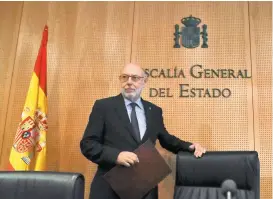  ??  ?? José Manuel Maza, Fiscal General, va a querellars­e contra Puigdemont.