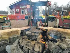  ??  ?? Regatta, another Helsinki caffeine institutio­n, where a fire warms diners.