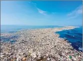  ?? ?? Coastal species now thrive on garbage islands.