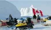  ?? CANADIAN FORCES ?? The military has been test-driving a stealth snowmobile that would be quieter than typical vehicles seen here.