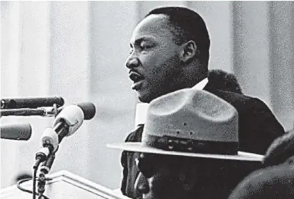  ?? PHOTO: SUPPLIED ?? I Have A Dream . . . Martin Luther King jun delivers his historic speech on August 28, 1963, from the steps of the Lincoln Memorial during the March on Washington for Jobs and Freedom.