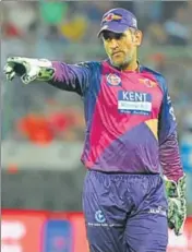  ?? HT PHOTO ?? MS Dhoni remains a part of Pune’s think tank.