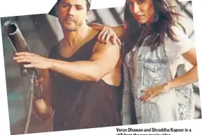  ??  ?? Varun Dhawan and Shraddha Kapoor in a still from the new music video