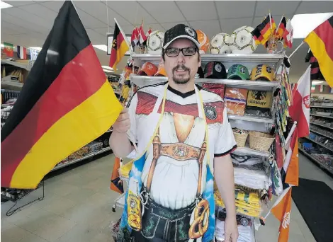  ?? JOHN LUCAS/EDMONTON JOURNAL ?? K & K Foodliner owner Kevin Krause is heavily stocked with “German and Polish stuff” for his customer base.