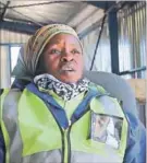  ??  ?? Ntombi Nkosi, waste picker at Minenhle Waste Co-operative